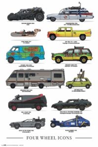 Four Wheels (Icon) Poster