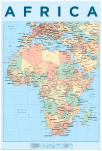 Africa Map Poster