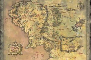 The Lord of the Rings (Map) Poster