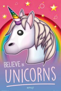 Emoji - I Believe In Unicorns Poster