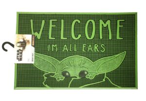 Star Wars: The Mandalorian (Welcome I'm All Ears) 60 x 40cm Rubber Doormat