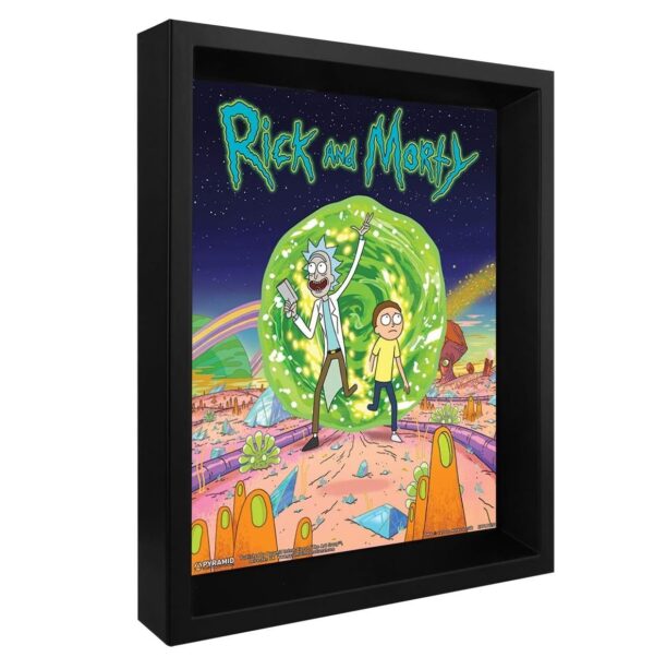 rick-and-morty-portal-framed-3d-lenticular-poster-25cm-x-20cm