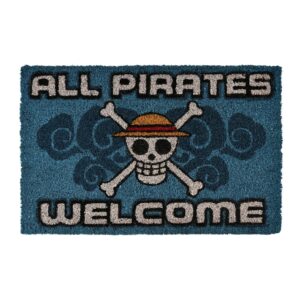 One Piece (All Pirates Welcome) 40cm x 60cm Coir Doormat