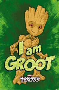 Guardians Of The Galaxy (I Am Groot- Green) Poster