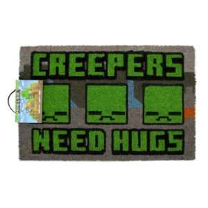 Minecraft (Creepers Need Hugs) 60cm x 40cm Coir Doormat