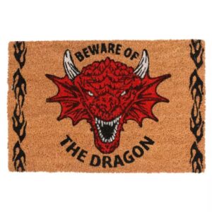 Anne Stokes (Beware of the Dragon) Coir Doormat (60cm x 40cm)